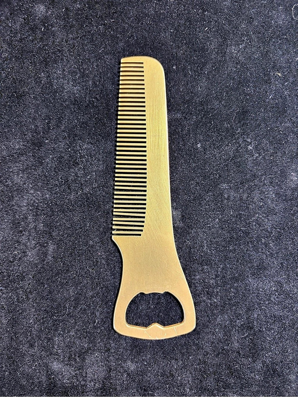 Vintage Brass Comb Bottle Opener Hair Tool